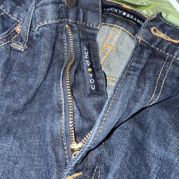 Lucky Brand Jeans 410 Athletic Slim 34x30 (Inseam 29) Whiskered Dark Wash - Picture 10 of 10